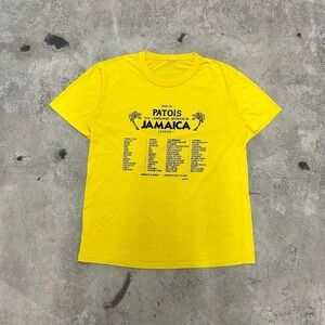 Vintage 80's Jamaican Patois Yellow T-Shirt Size Large